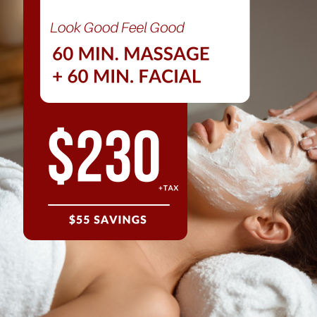 90 Minute Massage + 60 Minute Facial