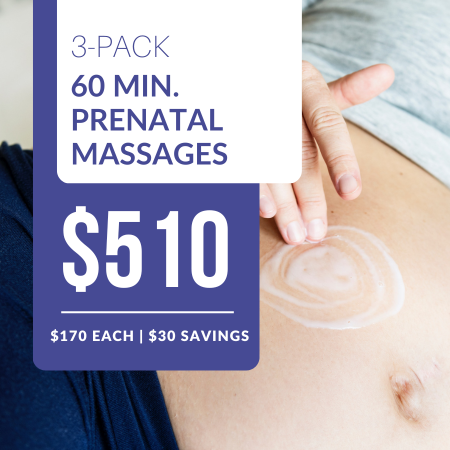 3 PACK | 90 Minute Prenatal Massages
