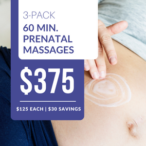 3 PACK | 60 Minute Prenatal Massages