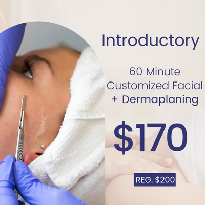 Introductory 60 Minute Customized Facial + Dermaplaning