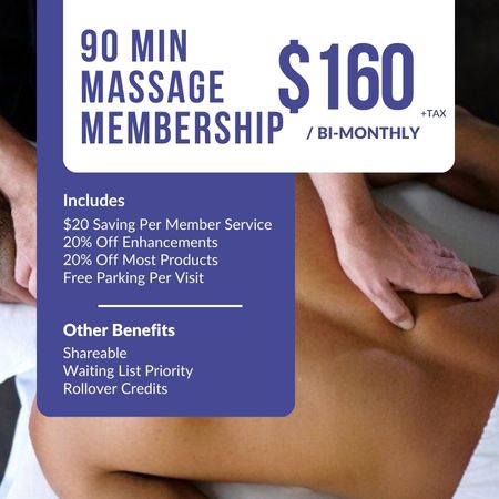 Bi-Monthly 90 Minute Massage Membership